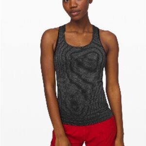 Lululemon swiftly tech tank size 10 black sparkly